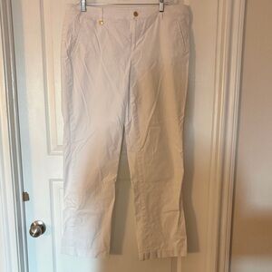 Ralph Lauren Women's Cream Straight Leg Pants